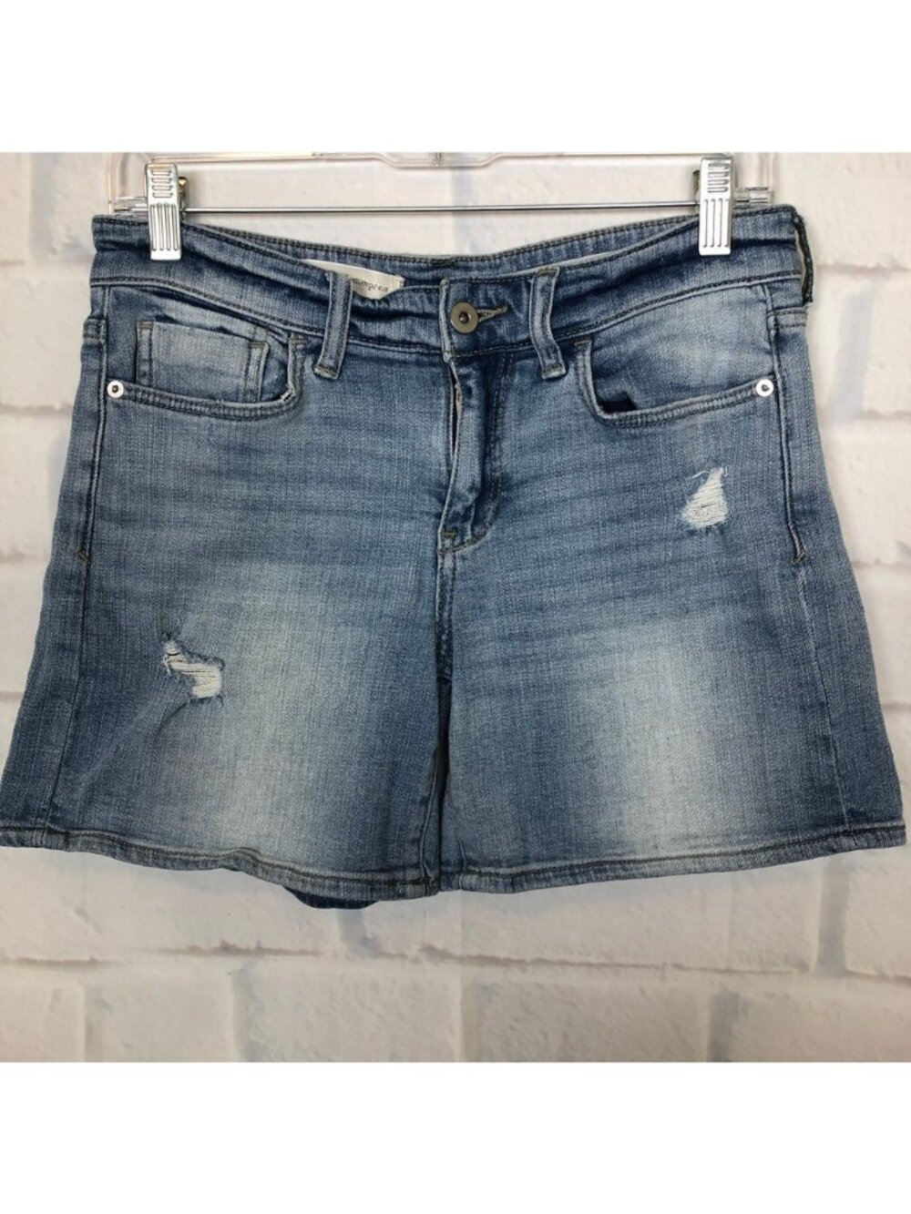 Anthropologie Pilcro & The Letterpress Slim Boyfriend Denim Shorts Size 25